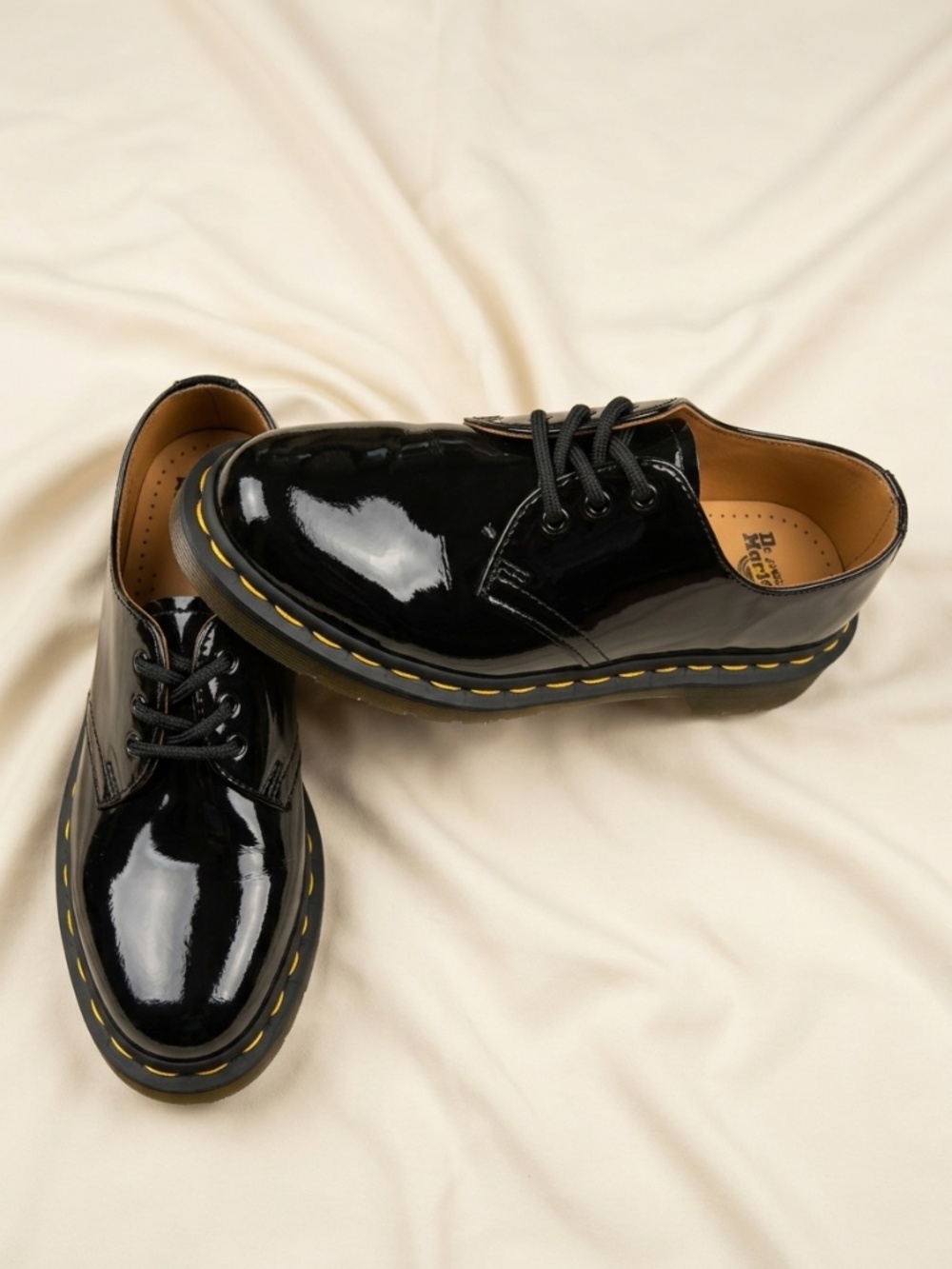 Dr. Martens Air Wair 1461 Patent Leather Oxford Shoes - Black | Size US 5 / UK 3